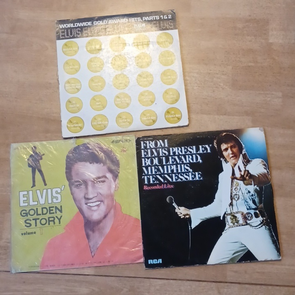 Elvis Presley vinyl record albums 5 lps